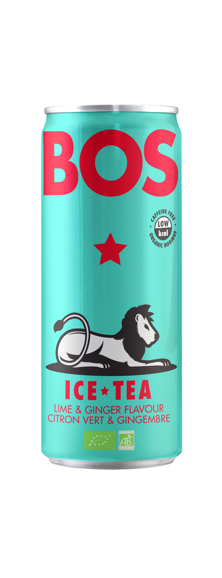 BOS Rooibos Ice Tea - Lime & Ginger 250ml can