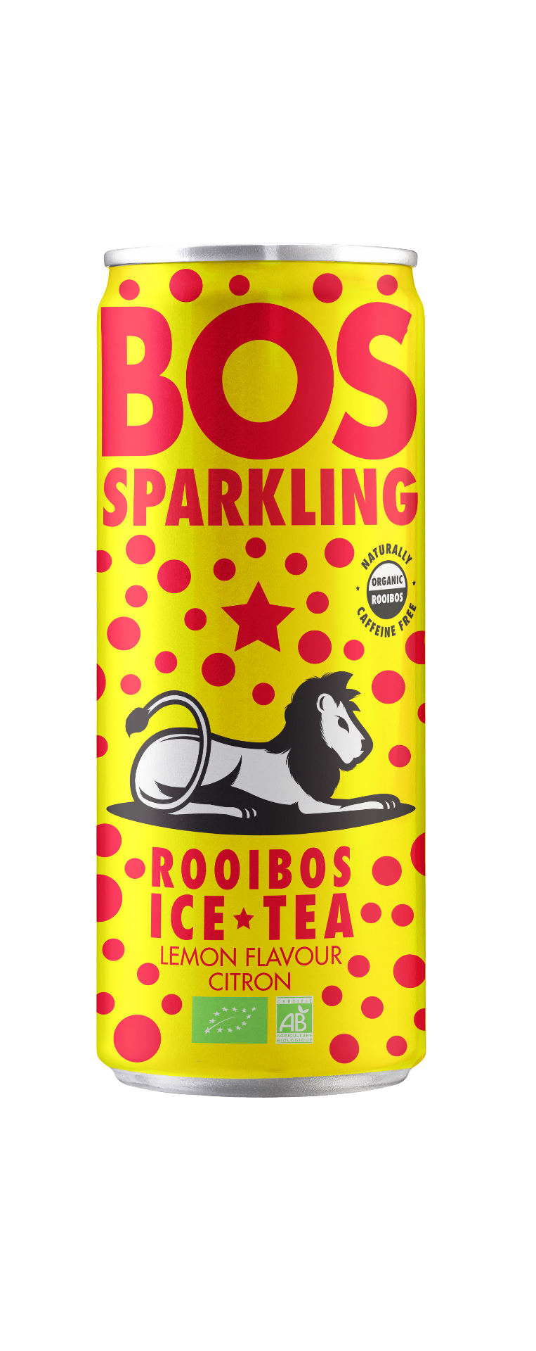 BOS Rooibos Ice Tea - Sparkling Lemon 250ml can